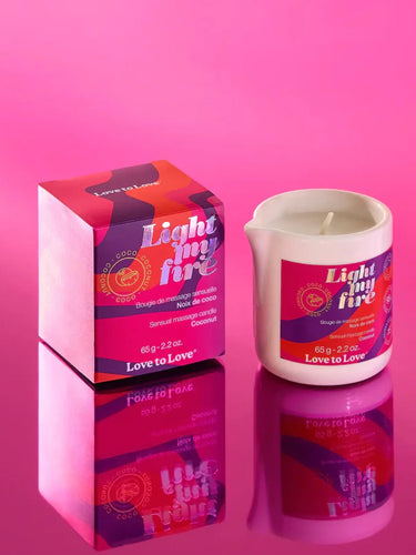 Love to Love Light My Fire Massage Candle Lotus Flower