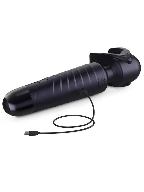 Manwan Man.Wand Evo Vibrating Stimulator Black Plum