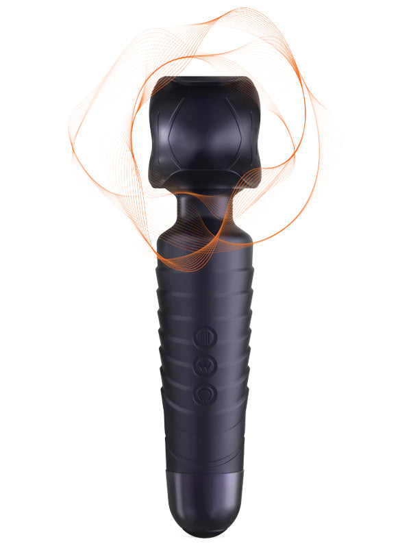 Manwan Man.Wand Evo Vibrating Stimulator Black Plum