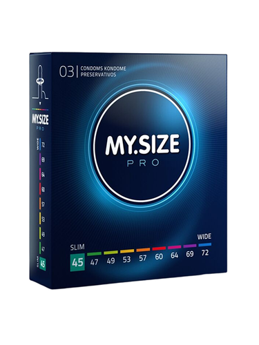 My.Size Pro Natural Latex Condoms Size 45