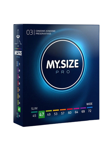 My.Size Pro Natural Latex Condoms Size 47