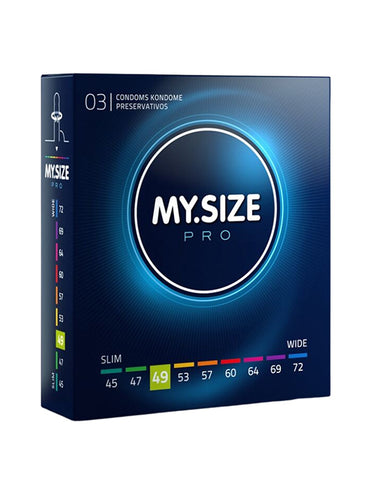 My.Size Pro Natural Latex Condoms Size 49