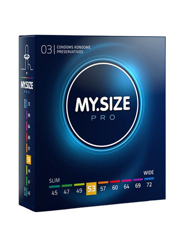My.Size Pro Natural Latex Condoms Size 53