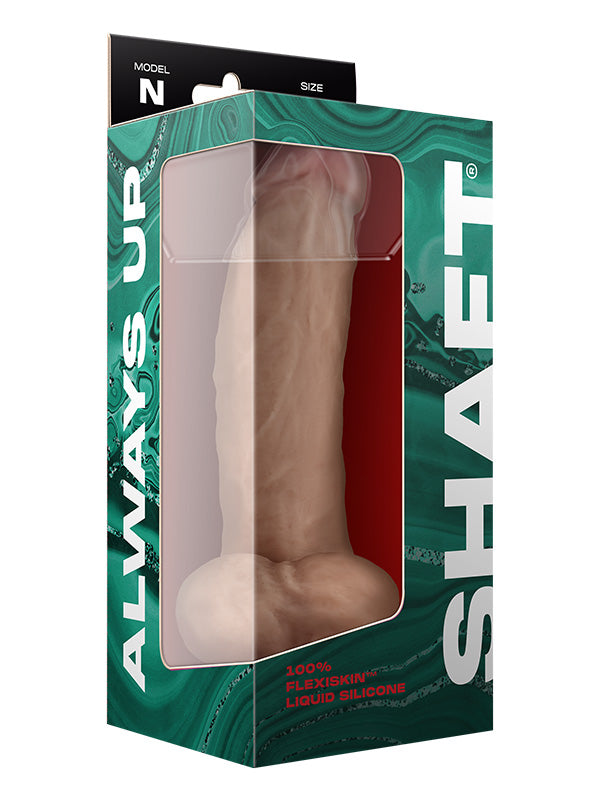 Shaft Model N 9.5 Inch Liquid Silicone Dildo with Balls Pine 24.1 cm