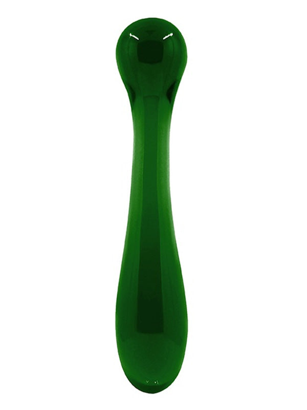 NS Novelties Crystal Green Glass Pleasure Wand Dildo