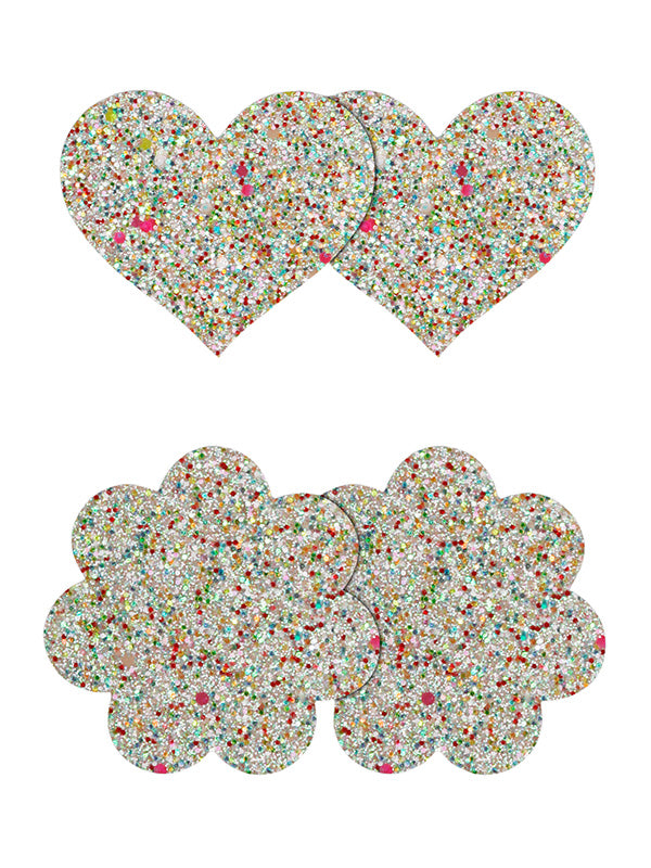 HEART AND FLOWER GLOW-IN-THE-DARK PASTIES
