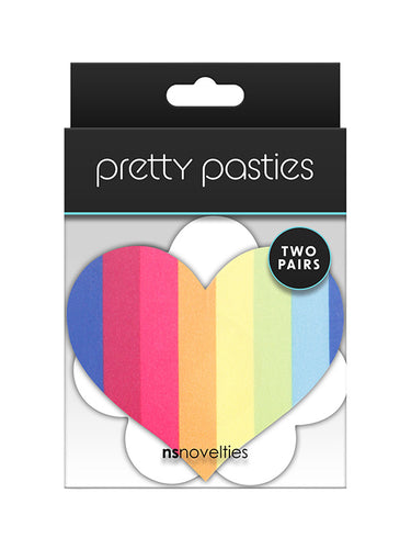 NS Novelties Heart And Flower Rainbow Pasties