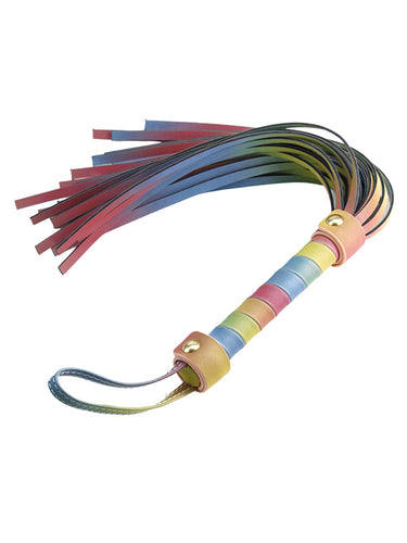 NS Novelties Spectra Bondage Rainbow Flogger