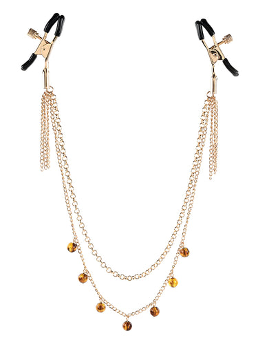Sportsheets Amber Chained Nipple Clamps