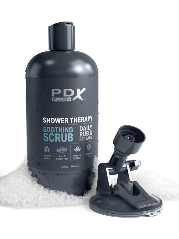 PDX PLUS SHOWER THERAPY SOOTHING SCRUB PENIS STROKER