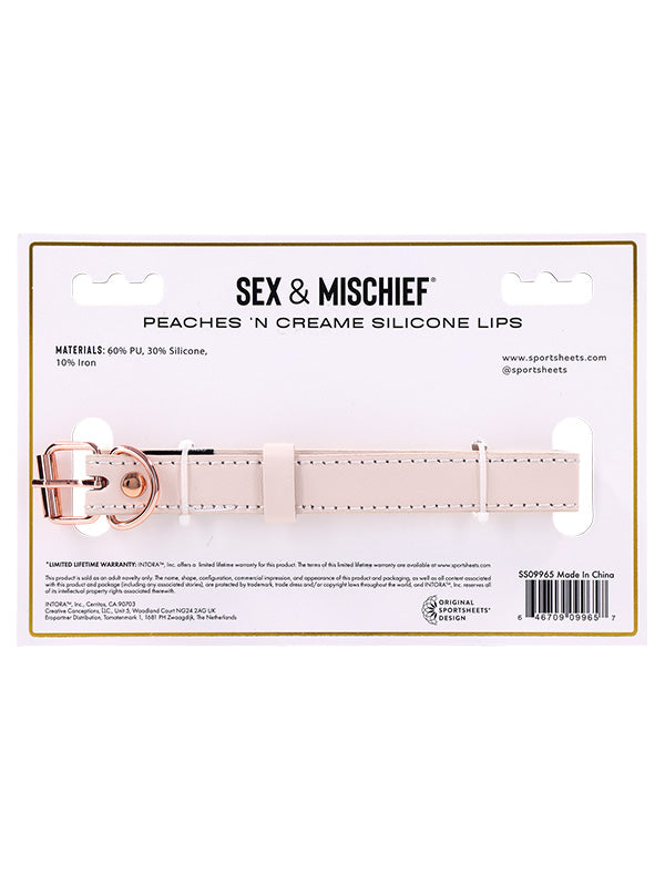 Sportsheets Peaches 'n CreaMe Silicone Lips Gag