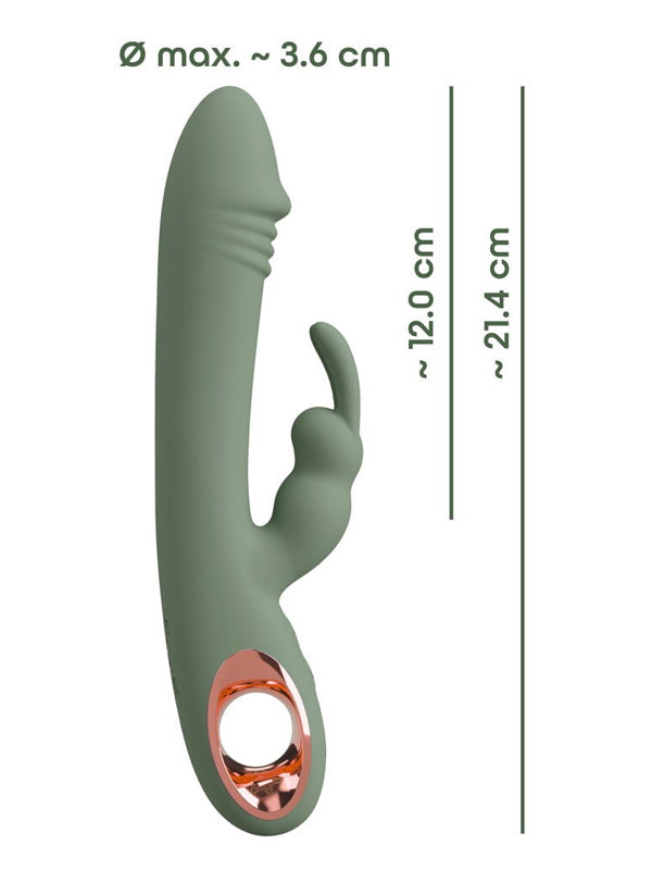 You2Toys Slim Olive Rabbit Vibrator