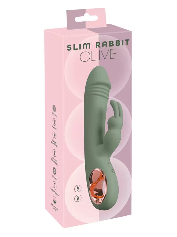 You2Toys Slim Olive Rabbit Vibrator