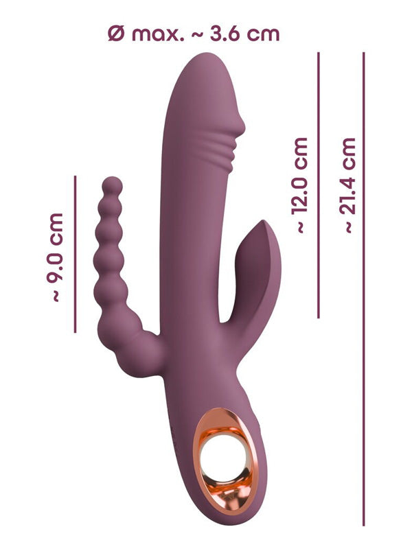 You2Toys Slim Triple Plum Rabbit Vibrator