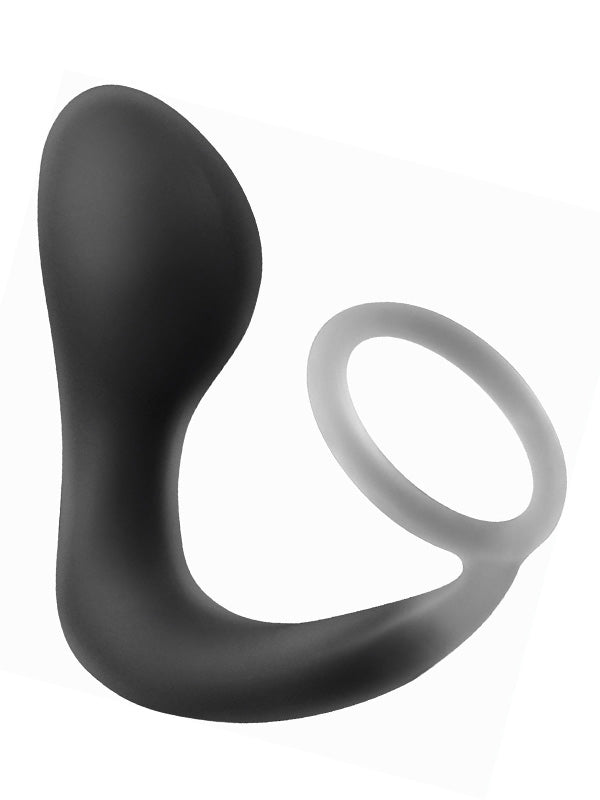 NS Novelties Renegade Slingshot Silicone Cock Ring & Prostate Massager Black