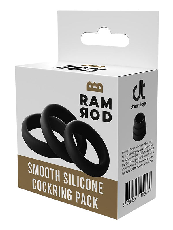 Dream Toys Ramrod Smooth Silicone Cock Ring Set