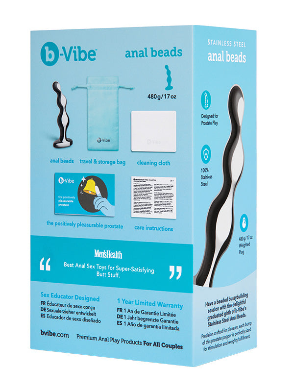 b-Vibe Stainless Steel Anal Beads