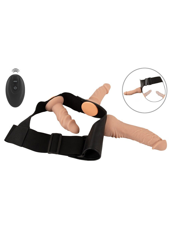 You2Toys Vibrating Dildo and Plug Strap-On Set with Harness