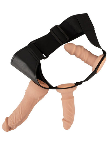 You2Toys Vibrating Dildo and Plug Strap-On Set with Harness