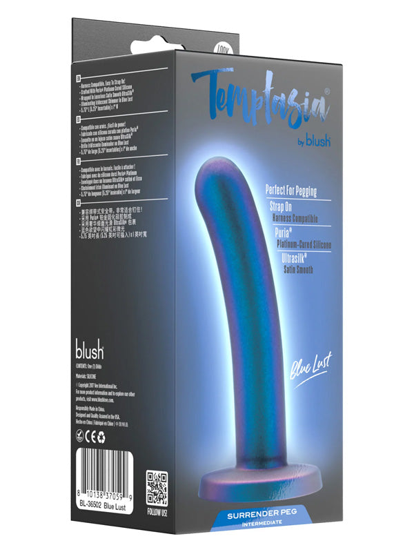 Blush Temptasia Surrender Intermediate Pegging Dildo Blue Lust 14.6 cm