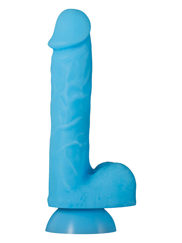 Evolved Touch & Glow Blue Silicone Dildo 20.3 cm