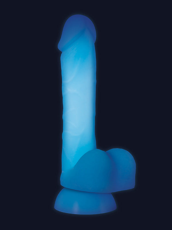 Evolved Touch & Glow Blue Silicone Dildo 20.3 cm