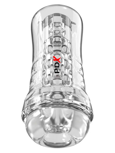 Pipedream PDX Elite ViewTube Plus See-Thru EZ-Grip Stroker Clear