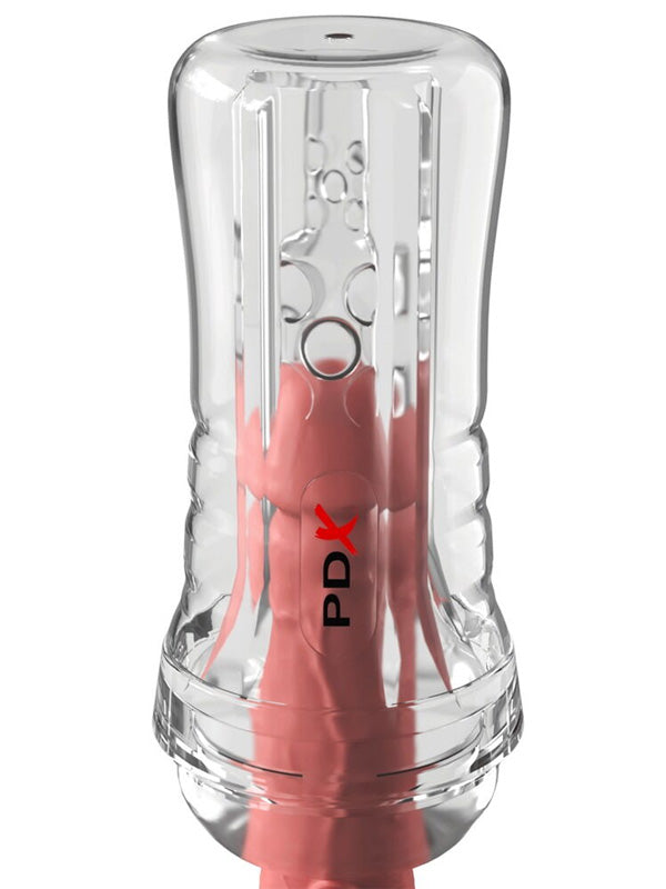 Pipedream PDX Elite ViewTube Plus See-Thru EZ-Grip Stroker Clear