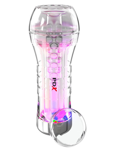Pipedream PDX Elite ViewTube XXL See-Thru Ez-Grip LED Stroker