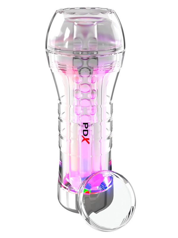 Pipedream PDX Elite ViewTube XXL See-Thru Ez-Grip LED Stroker