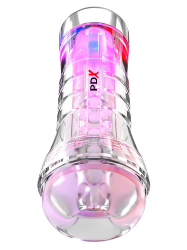 Pipedream PDX Elite ViewTube XXL See-Thru Ez-Grip LED Stroker
