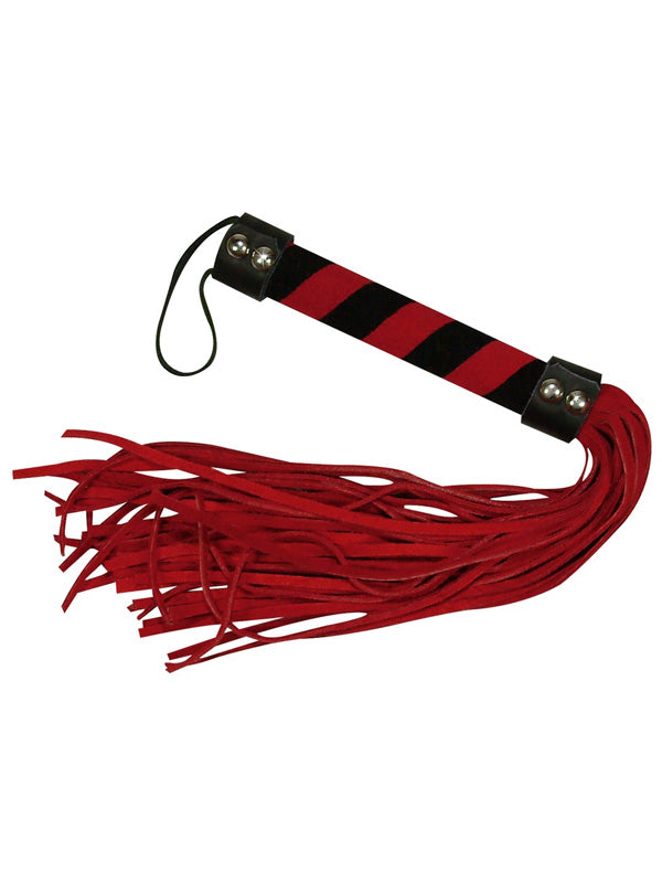 SMALL RED FAUX SUEDE FLOGGER