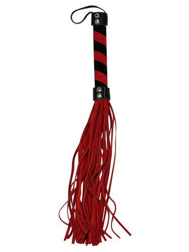 Bad Kitty Small Red Faux Suede Flogger