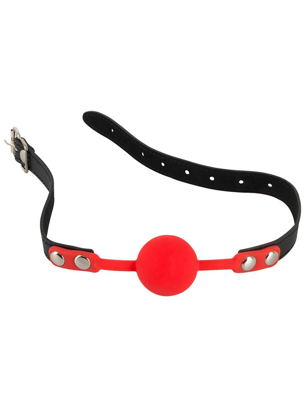 RED SILICONE BALL GAG