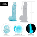 Addiction Luke Glow In The Dark Silicone Dildo 19 cm
