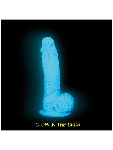 Addiction Luke Glow In The Dark Silicone Dildo 19 cm