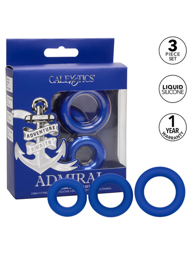 CalExotics Admiral Universal Cock Ring Set