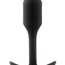 b-Vibe Snug Plug 1 Small Weighted Silicone Butt Plug Black