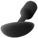 b-Vibe Snug Plug 1 Small Weighted Silicone Butt Plug Black