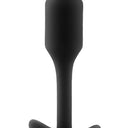 b-Vibe Snug Plug 1 Small Weighted Silicone Butt Plug Black