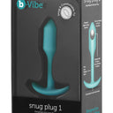 b-Vibe Snug Plug 1 Small Weighted Silicone Butt Plug Mint