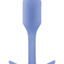 b-Vibe Snug Plug 1 Small Weighted Silicone Butt Plug Violet