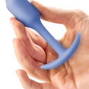 b-Vibe Snug Plug 1 Small Weighted Silicone Butt Plug Violet