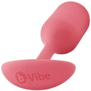 b-Vibe Snug Plug 2 Medium Weighted Silicone Butt Plug Coral