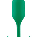b-Vibe Snug Plug 2 Medium Weighted Silicone Butt Plug Green