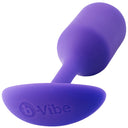 b-Vibe Snug Plug 2 Medium Weighted Silicone Butt Plug Purple