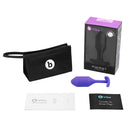 b-Vibe Snug Plug 2 Medium Weighted Silicone Butt Plug Purple