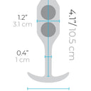 b-Vibe Snug Plug 2 Medium Weighted Silicone Butt Plug