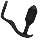 b-Vibe Snug & Tug Weighted Plug & Cock Ring