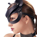 Bad Kitty Cat Mask With Rhinestones Black